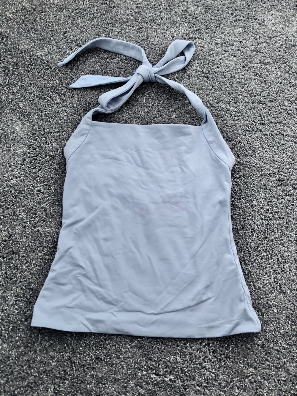 Aritzia Light Blue Halter Camisole with Tie Neck
